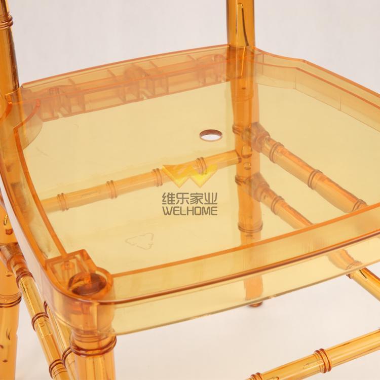 Orange Plastic tiffany chair  for wedding/events